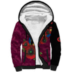 Brisbane Lions ANZAC Personalised Sherpa Hoodie Lest We Forget Poppy Camo