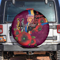 Brisbane Lions ANZAC Personalised Spare Tire Cover Lest We Forget Poppy Camo