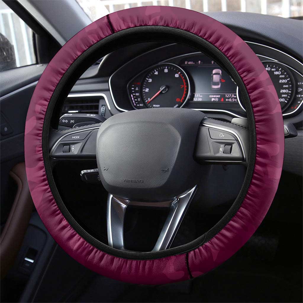 Brisbane Lions ANZAC Steering Wheel Cover Lest We Forget Poppy Camo