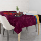 Brisbane Lions ANZAC Personalised Tablecloth Lest We Forget Poppy Camo