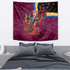 Brisbane Lions ANZAC Personalised Tapestry Lest We Forget Poppy Camo