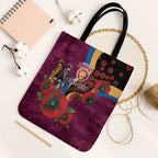 Brisbane Lions ANZAC Personalised Tote Bag Lest We Forget Poppy Camo