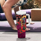 Brisbane Lions ANZAC Personalised Tumbler With Handle Lest We Forget Poppy Camo