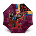 Brisbane Lions ANZAC Personalised Umbrella Lest We Forget Poppy Camo