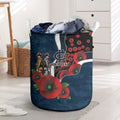 Carlton Blues ANZAC Personalised Laundry Basket Lest We Forget Poppy Camo
