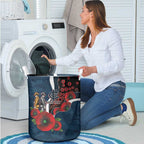 Carlton Blues ANZAC Personalised Laundry Basket Lest We Forget Poppy Camo