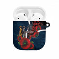 Carlton Blues ANZAC Personalised AirPods Case Lest We Forget Poppy Camo