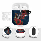 Carlton Blues ANZAC Personalised AirPods Case Lest We Forget Poppy Camo