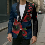 Carlton Blues ANZAC Personalised Blazer Lest We Forget Poppy Camo
