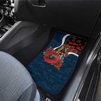 Carlton Blues ANZAC Personalised Car Mats Lest We Forget Poppy Camo