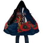 Carlton Blues ANZAC Personalised Cloak Lest We Forget Poppy Camo