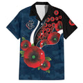 Carlton Blues ANZAC Personalised Hawaiian Shirt Lest We Forget Poppy Camo