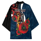 Carlton Blues ANZAC Personalised Kimono Lest We Forget Poppy Camo