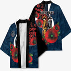 Carlton Blues ANZAC Personalised Kimono Lest We Forget Poppy Camo