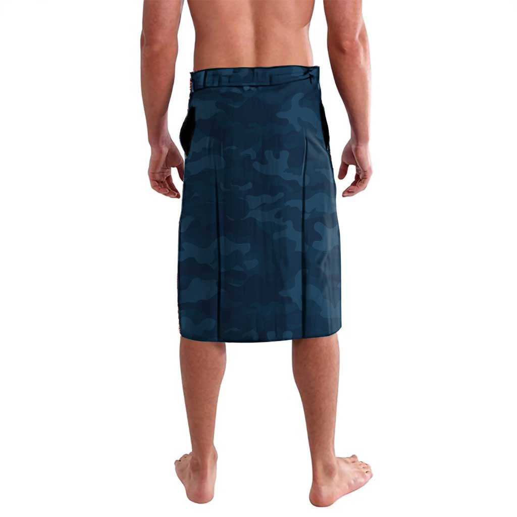 Carlton Blues ANZAC Personalised Lavalava Lest We Forget Poppy Camo