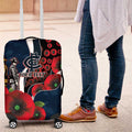 Carlton Blues ANZAC Personalised Luggage Cover Lest We Forget Poppy Camo