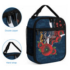 Carlton Blues ANZAC Personalised Lunch Bag Lest We Forget Poppy Camo
