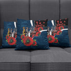 Carlton Blues ANZAC Personalised Pillow Cover Lest We Forget Poppy Camo