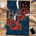 Carlton Blues ANZAC Personalised Puzzle Lest We Forget Poppy Camo