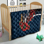 Carlton Blues ANZAC Personalised Quilt Lest We Forget Poppy Camo