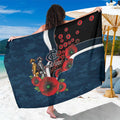 Carlton Blues ANZAC Personalised Sarong Lest We Forget Poppy Camo