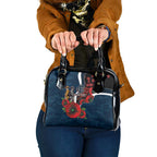 Carlton Blues ANZAC Personalised Shoulder Handbag Lest We Forget Poppy Camo