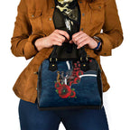 Carlton Blues ANZAC Personalised Shoulder Handbag Lest We Forget Poppy Camo
