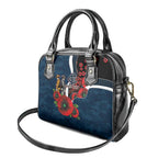 Carlton Blues ANZAC Personalised Shoulder Handbag Lest We Forget Poppy Camo