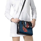 Carlton Blues ANZAC Personalised Shoulder Handbag Lest We Forget Poppy Camo