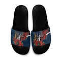 Carlton Blues ANZAC Personalised Slide Sandals Lest We Forget Poppy Camo