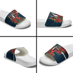 Carlton Blues ANZAC Personalised Slide Sandals Lest We Forget Poppy Camo
