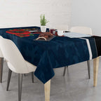 Carlton Blues ANZAC Personalised Tablecloth Lest We Forget Poppy Camo
