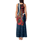 Carlton Blues ANZAC Personalised Tank Maxi Dress Lest We Forget Poppy Camo