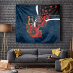 Carlton Blues ANZAC Personalised Tapestry Lest We Forget Poppy Camo