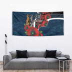 Carlton Blues ANZAC Personalised Tapestry Lest We Forget Poppy Camo