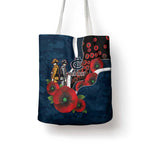 Carlton Blues ANZAC Personalised Tote Bag Lest We Forget Poppy Camo