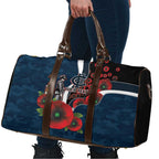 Carlton Blues ANZAC Personalised Travel Bag Lest We Forget Poppy Camo