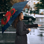 Carlton Blues ANZAC Personalised Umbrella Lest We Forget Poppy Camo