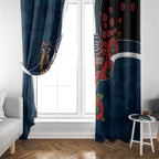 Carlton Blues ANZAC Personalised Window Curtain Lest We Forget Poppy Camo