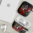 Collingwood Magpies ANZAC Personalised AirPods Case Lest We Forget Poppy Camo