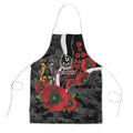Collingwood Magpies ANZAC Personalised Apron Lest We Forget Poppy Camo