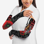 Collingwood Magpies ANZAC Personalised Arm Sleeves Lest We Forget Poppy Camo
