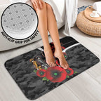 Collingwood Magpies ANZAC Personalised Bathroom Set Lest We Forget Poppy Camo