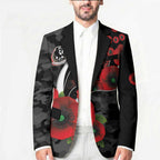 Collingwood Magpies ANZAC Personalised Blazer Lest We Forget Poppy Camo