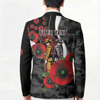 Collingwood Magpies ANZAC Personalised Blazer Lest We Forget Poppy Camo