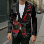 Collingwood Magpies ANZAC Personalised Blazer Lest We Forget Poppy Camo