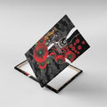 Collingwood Magpies ANZAC Personalised Canvas Wall Art Lest We Forget Poppy Camo