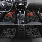 Collingwood Magpies ANZAC Personalised Car Mats Lest We Forget Poppy Camo