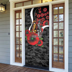 Collingwood Magpies ANZAC Personalised Door Cover Lest We Forget Poppy Camo