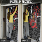 Collingwood Magpies ANZAC Personalised Door Cover Lest We Forget Poppy Camo
